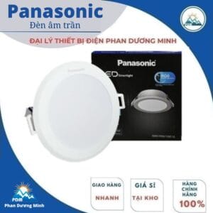 Đèn LED âm trần Panasonic DN 2G loại đơn sắc, tròn, IP20