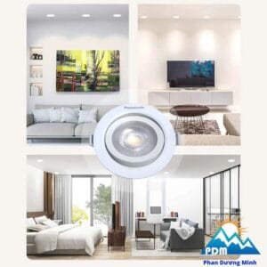 Đèn LED âm trần chỉnh góc Panasonic linh hoạt ứng dụng