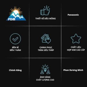 Đèn LED downlight Panasonic siêu mỏng EZ-M