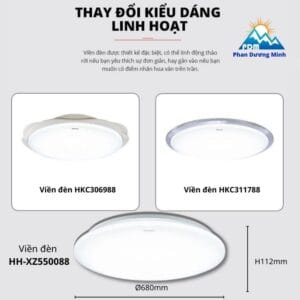 Đèn LED ốp trần lớn Panasonic