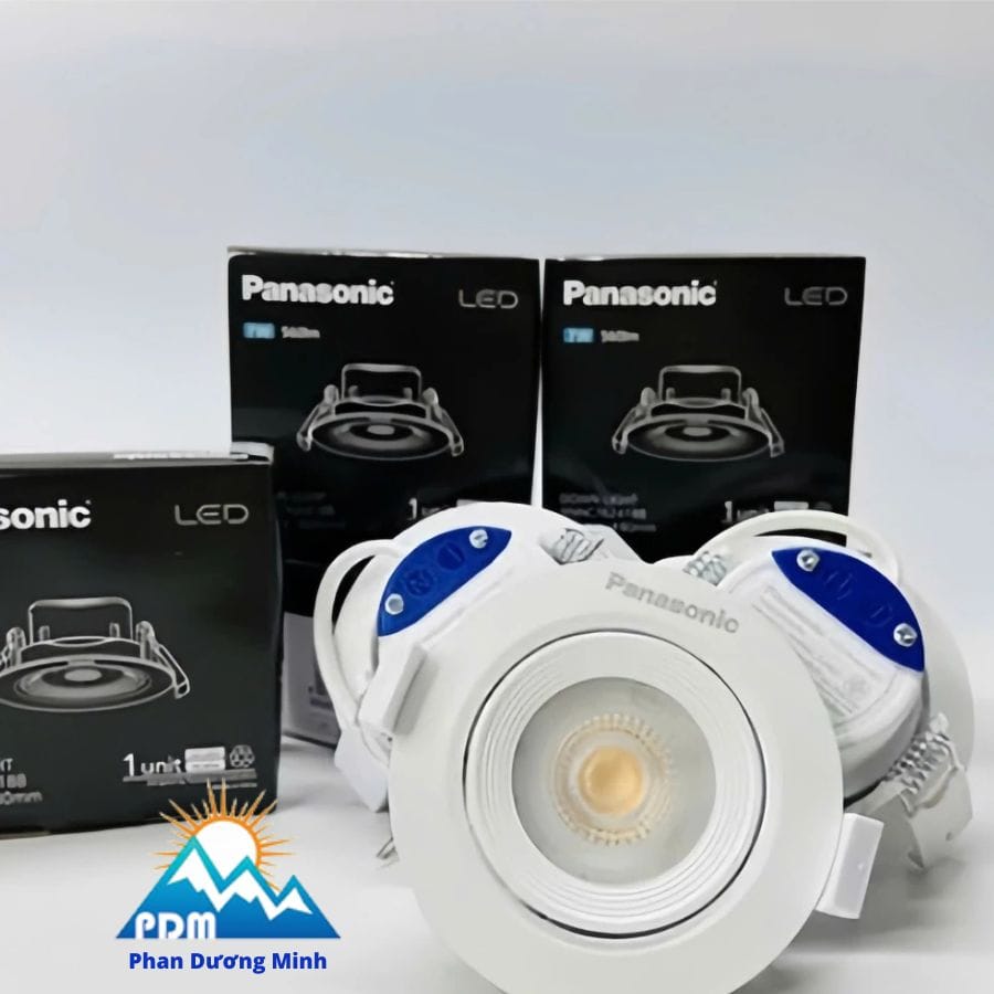 Đèn led âm trần xoay góc Panasonic Đèn led âm trần xoay góc Panasonic