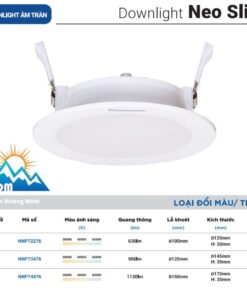 Giá đèn LED âm trần Panasonic Neo Slim đổi màu