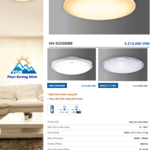 Giá đèn LED ốp trần điều khiển từ xa Panasonic 