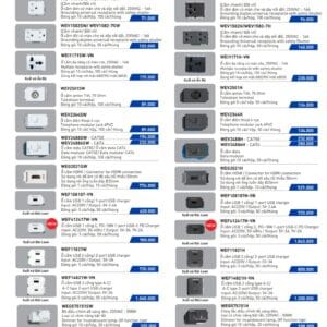 Giá ổ cắm điện dòng Wide Panasonic