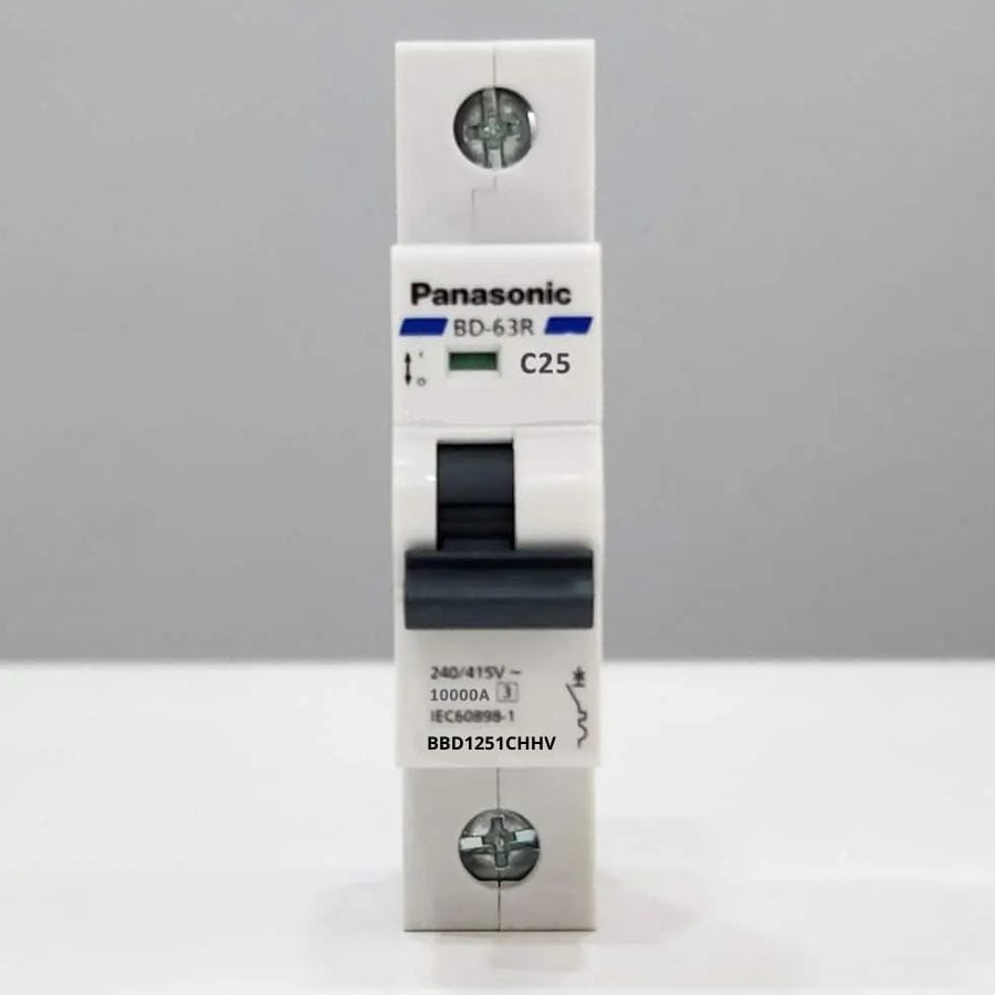 MCB 1P 25A 10kA 240VAC Panasonic BBD1251CHHV an toàn, bền bỉ