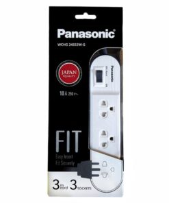 Phích cắm điện 3 chấu có công tắc Panasonic WCHG24332W 3 ổ cắm