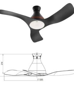 Quạt trần đèn 3 cánh Panasonic F-48DGL điều khiển điện thoại