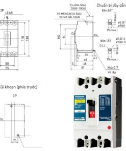 Aptomat khối 100A 3P Panasonic BBC3100YHV