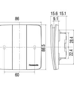 Bộ 3 công tắc B 1 chiều Minerva Panasonic