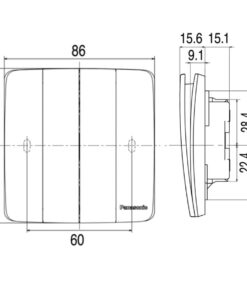 Bộ 4 công tắc B 1 chiều Panasonic