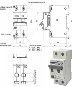 CB chống giật RCBO Panasonic BBDE22031CNV 20A 2P