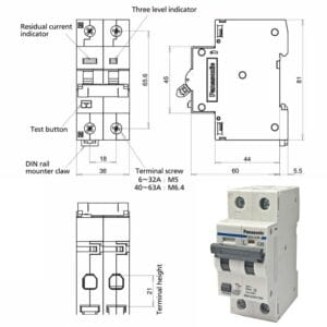 CB chống giật RCBO Panasonic BBDE22031CNV 20A 2P