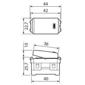 Công tắc 1 chiều có đèn báo ON Panasonic WEG5141SW
