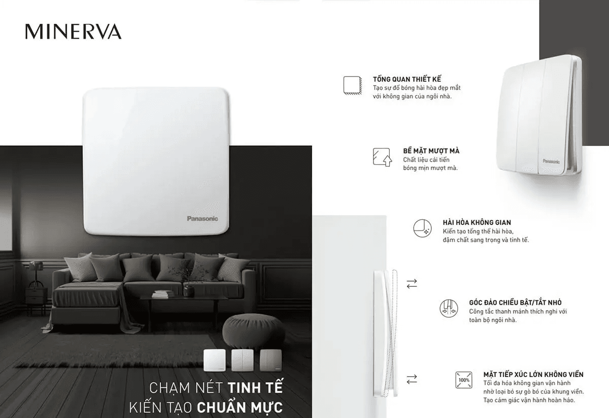 Công tắc Panasonic dòng Minerva Công tắc Panasonic dòng Minerva