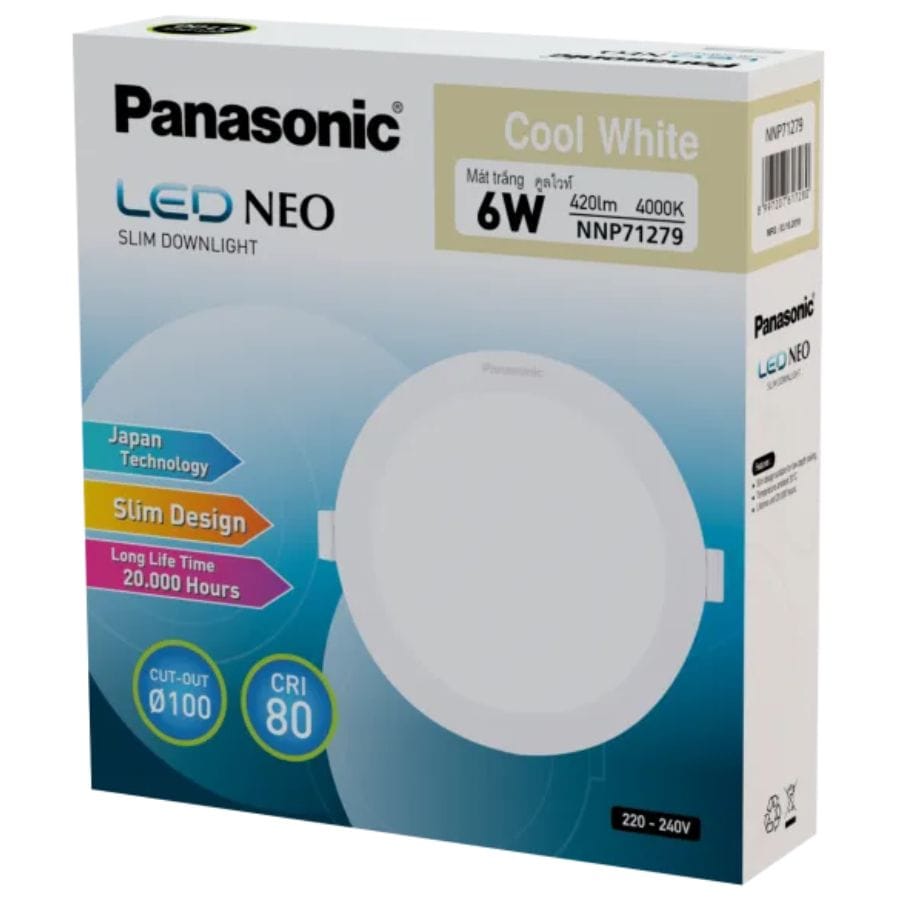 Đèn LED Neo Slim PANASONIC NNP71279 6W trung tính
