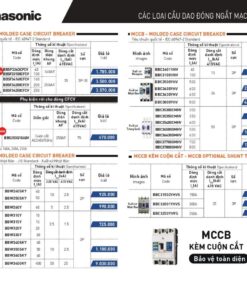 Giá cầu dao đóng ngắt Panasonic
