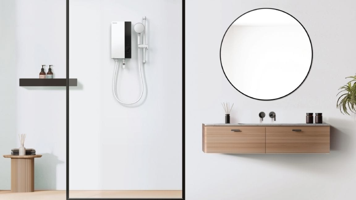 Máy tắm nước nóng trực tiếp Panasonic DH 4US1VW không bơm