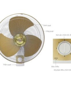 Quạt treo tường Panasonic F 409UGO vàng ánh kim