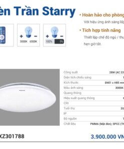 Giá đèn trần Starry Panasonic điều khiển từ xa